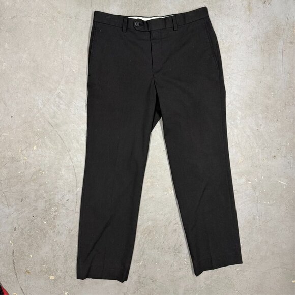 Jack Victor Harvard Corduroy Dress Pants Black Stretch 32x28 - Picture 2 of 8